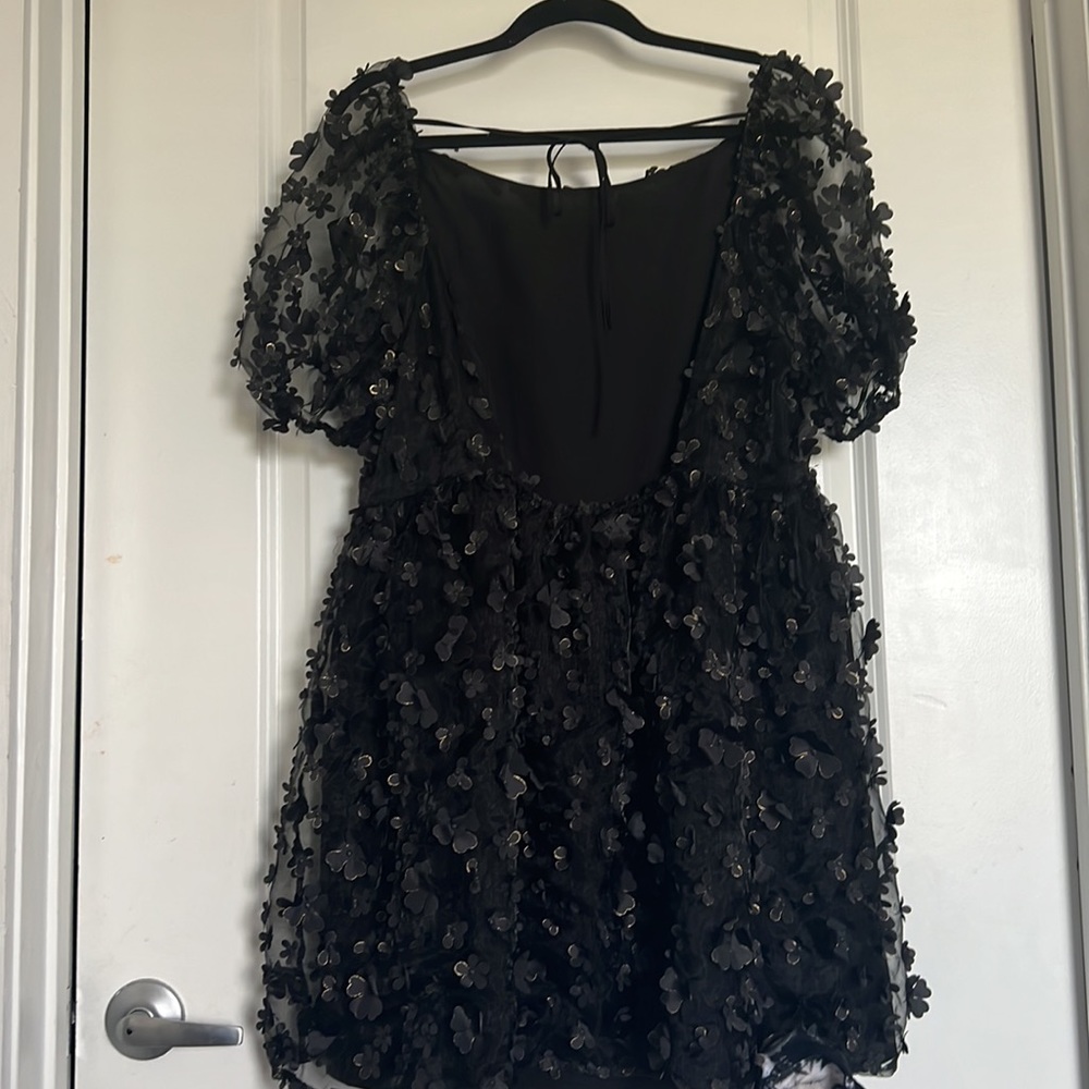 Summer Black Mini Dress